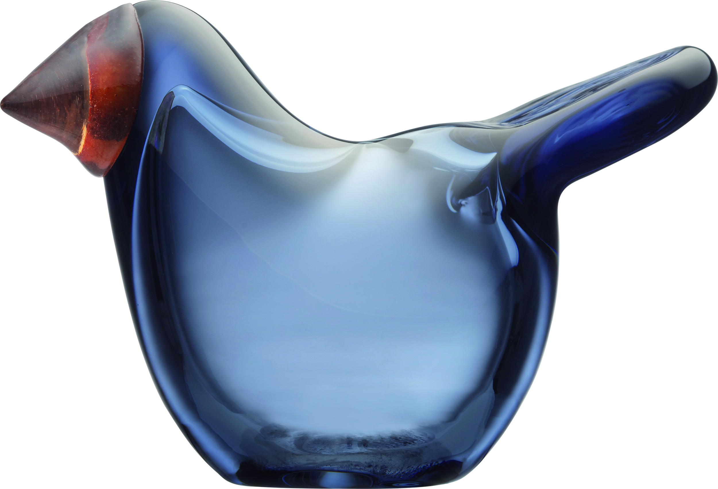 Dekoracja Flycatcher niebieska szklana