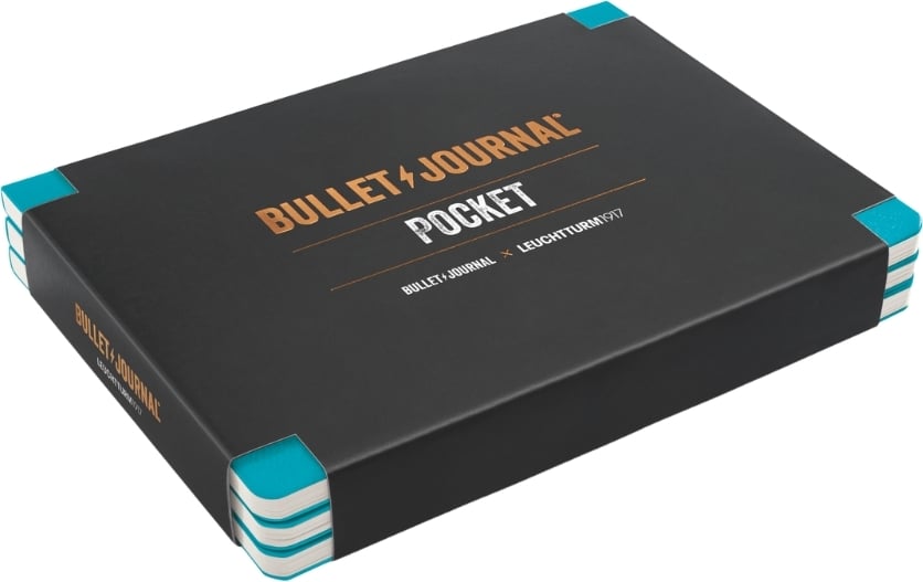 Notesy Bullet Journal turkusowe 3 szt.