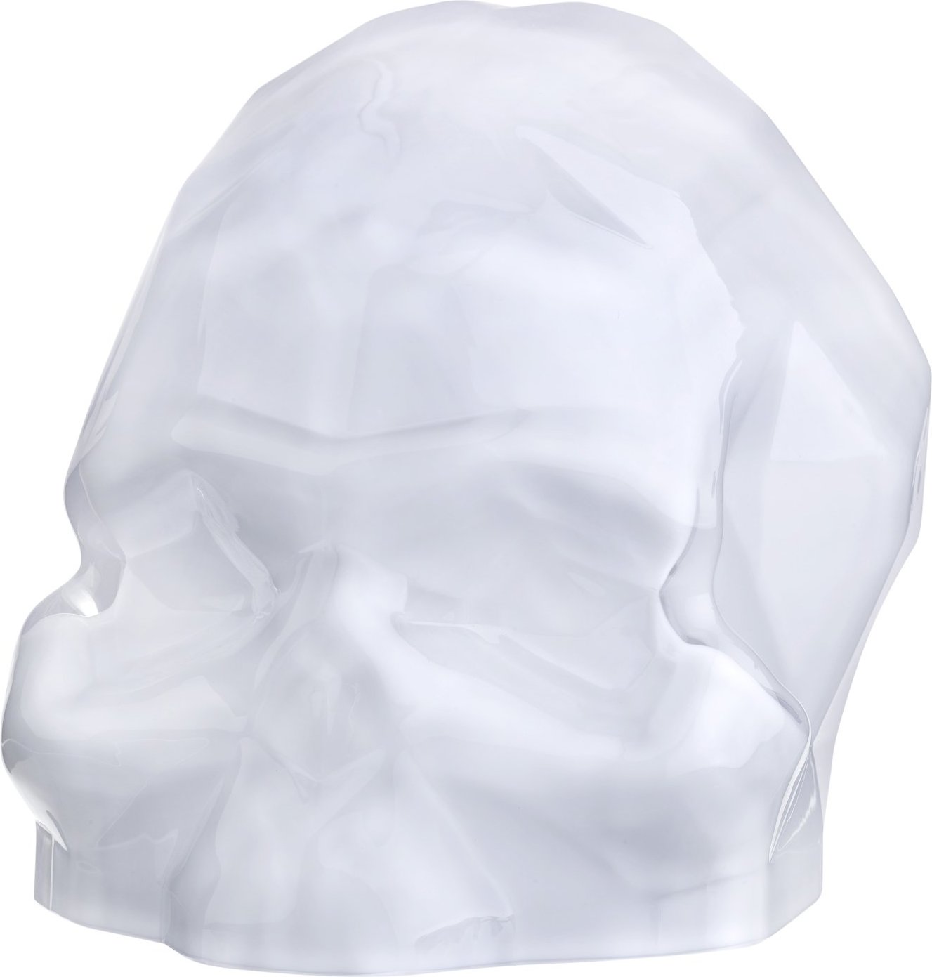 Figurka dekoracyjna Memento Mori czaszka L biała