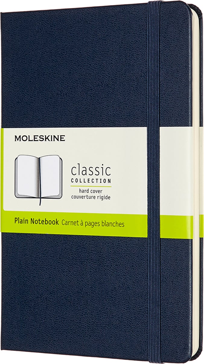 Notes gładki Moleskine Classic M 208 stron szafirowy twarda oprawa