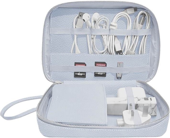 Etui na ładowarki i słuchawki Stackers Pebble lawendowe