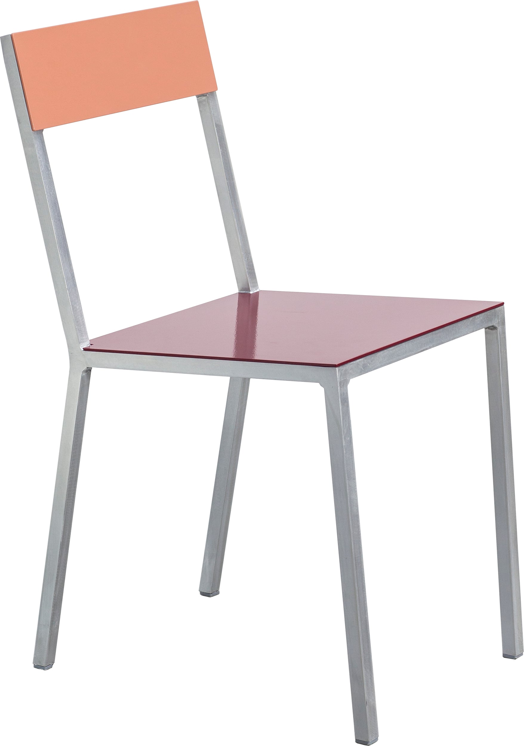 Krzesło Alu czerwono-różowe