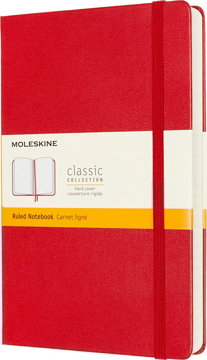 Notes w linię Moleskine Classic L 400 stron czerwony twarda oprawa