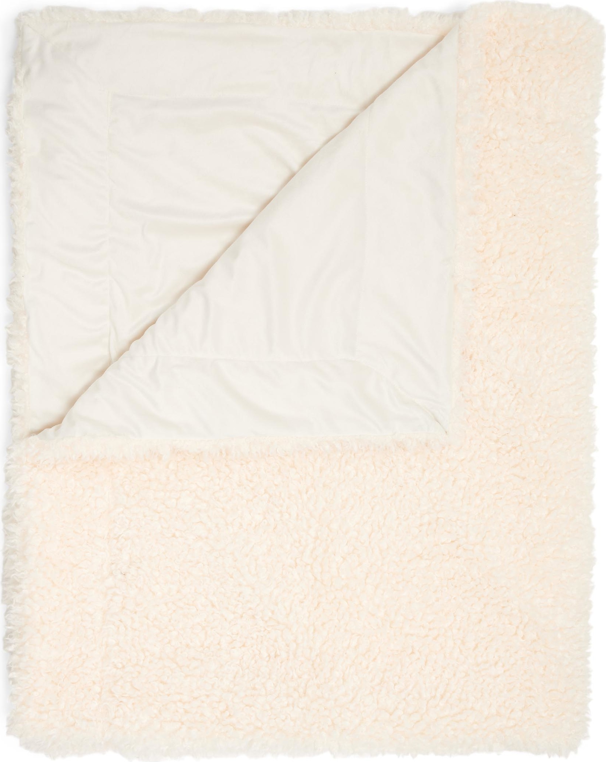 Koc futrzany Shelley 150 x 200 cm waniliowy