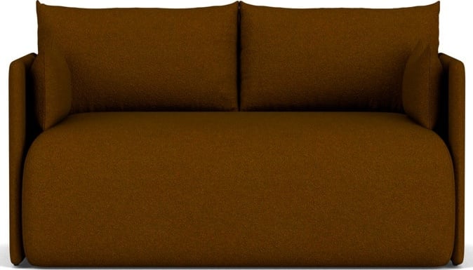 Sofa dwuosobowa Offset ciemnobrązowa rozkładana