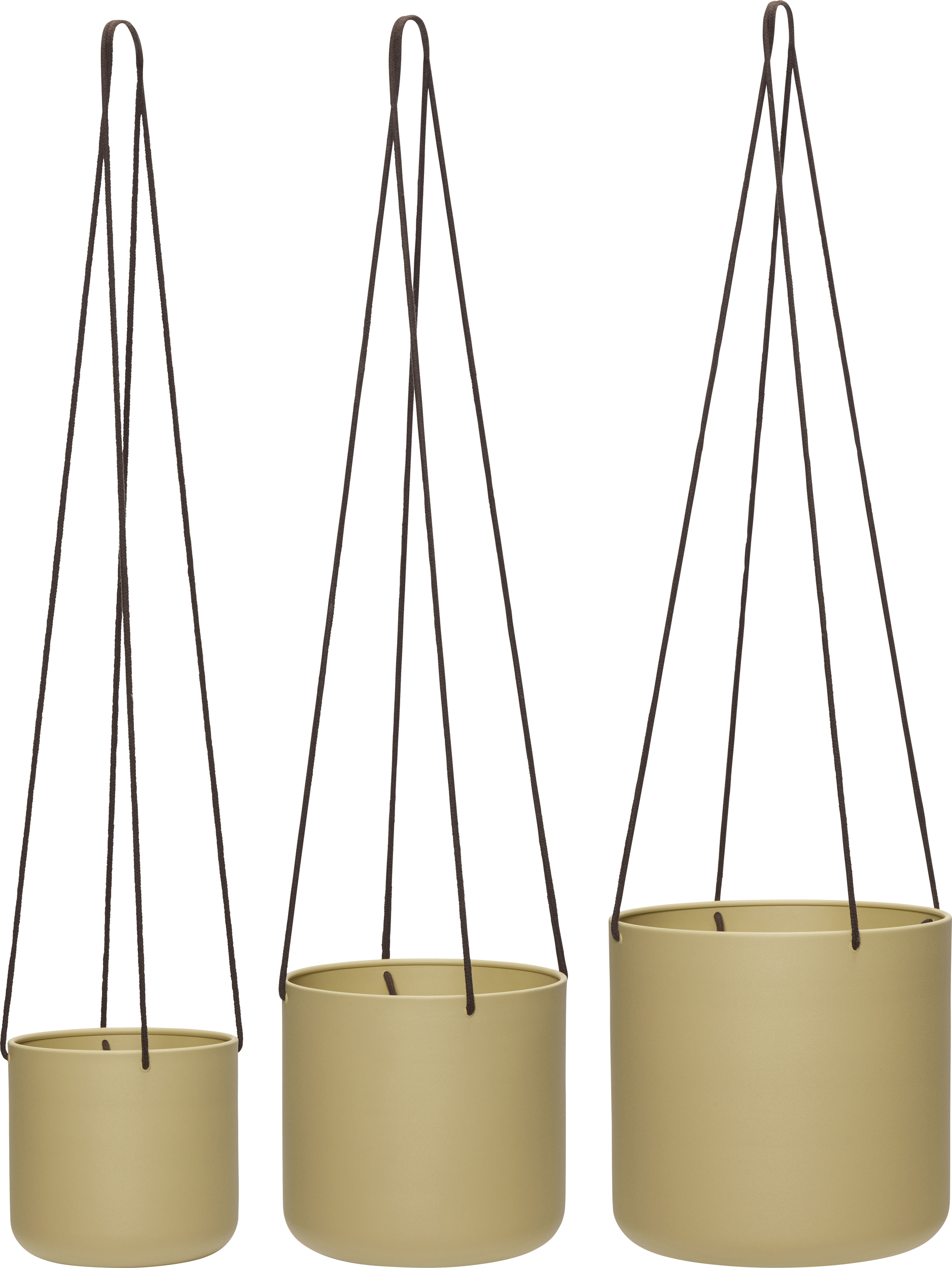 Kwietniki wiszące Bloom beżowe 3 szt.