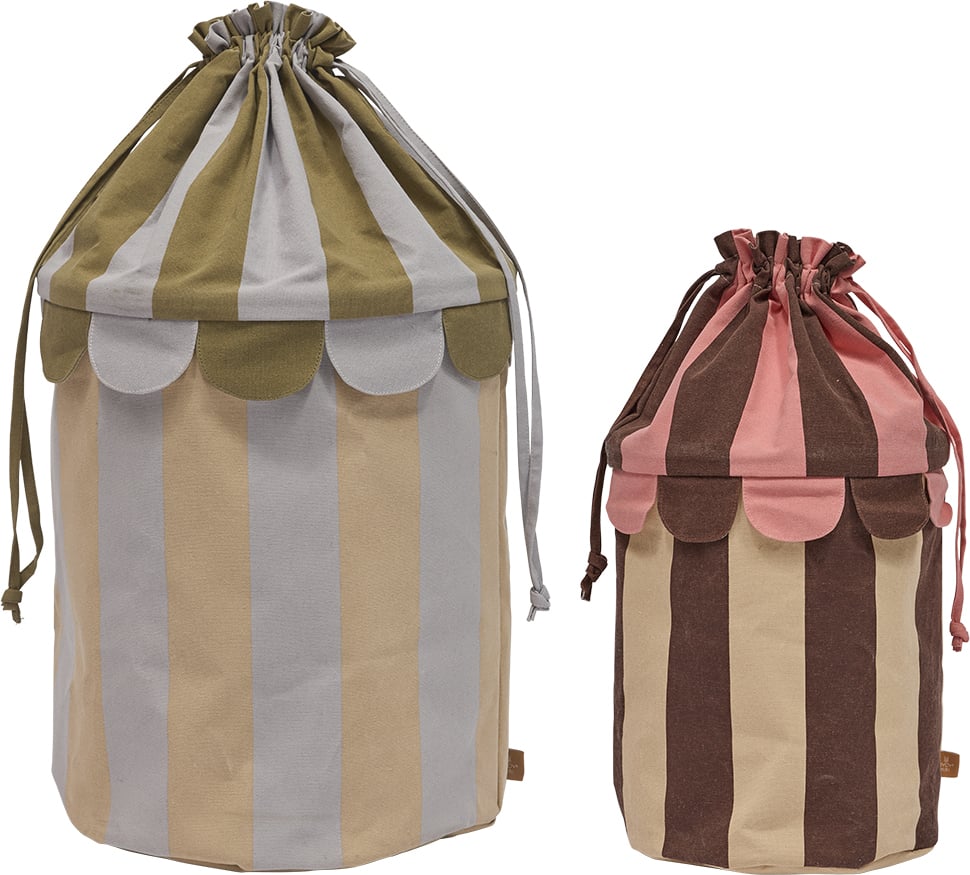 Kosze do przechowywania Saga brązowy i niebieski 2 szt.