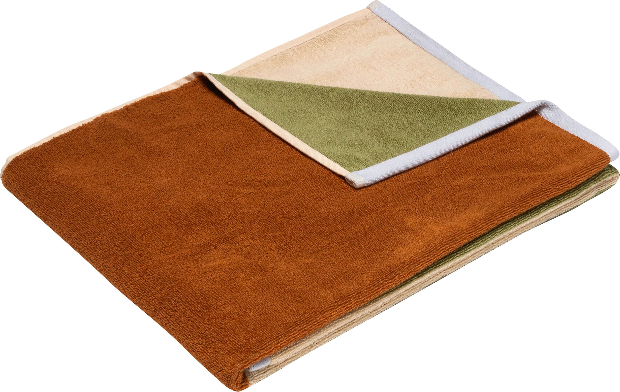Ręcznik Block 70 x 140 cm brązowy