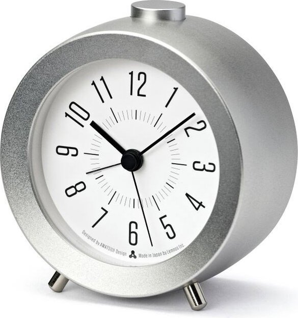 Budzik Awa Jiji srebrny