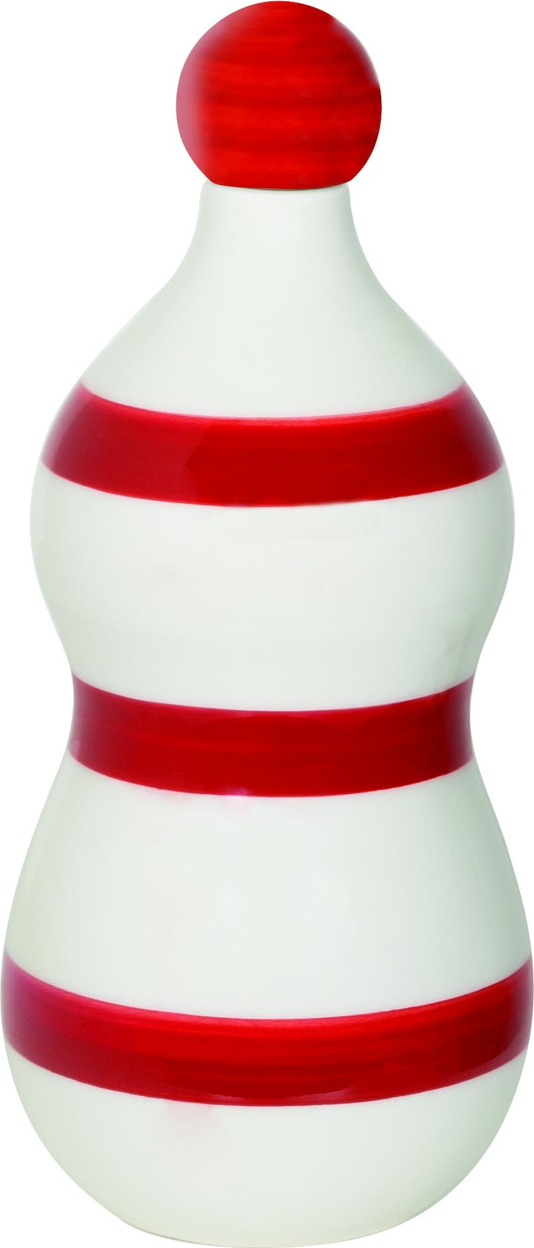 Butelka lub podstawa do lamp Poldina Stopper Lido Fasce czerwona