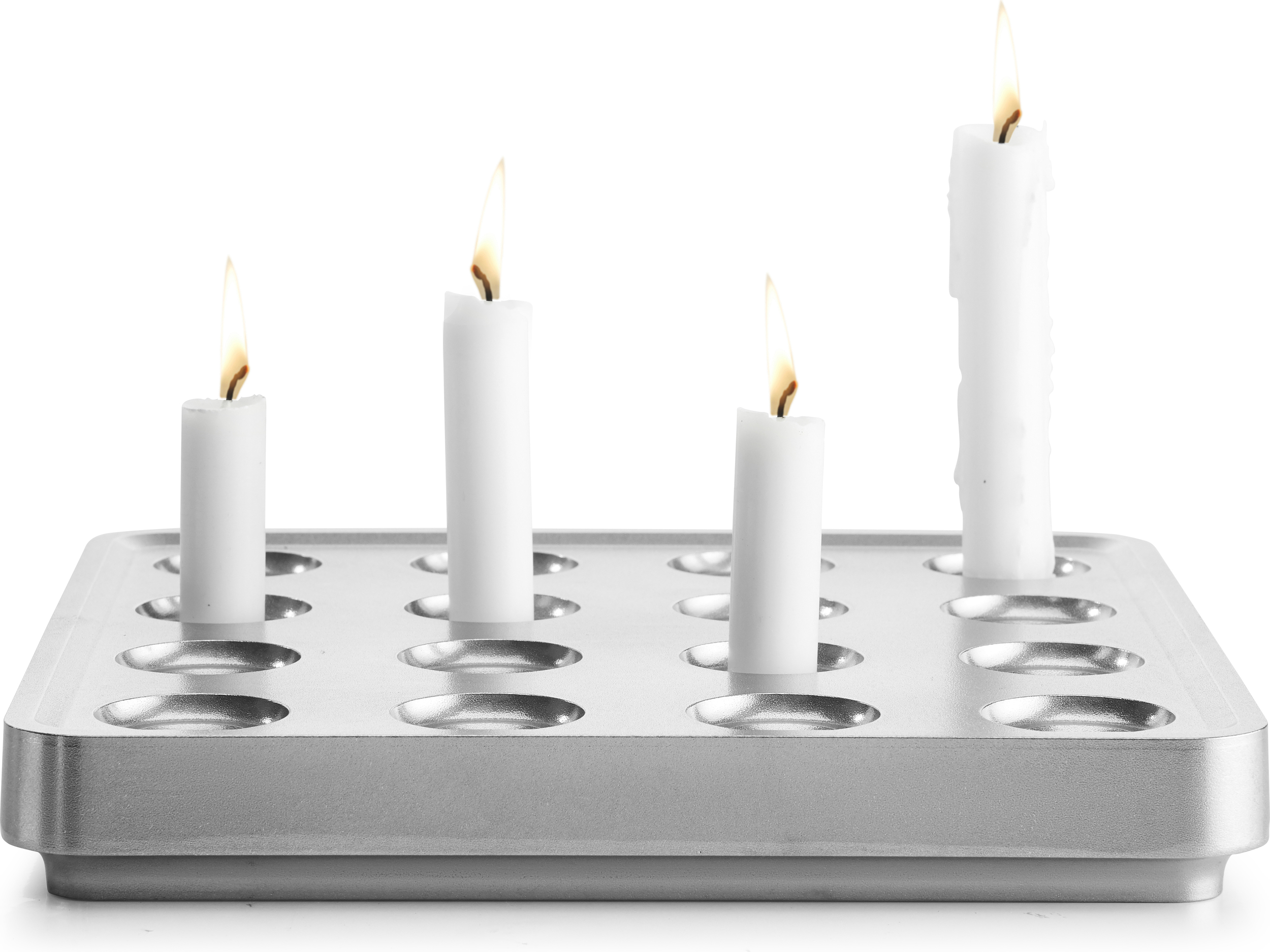 Świecznik Stumpastaken aluminium polerowane