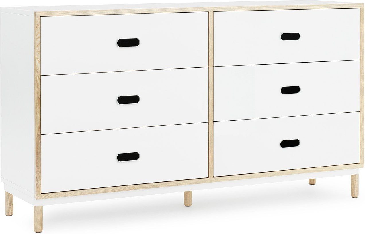Komoda Kabino z 6 szufladami biała