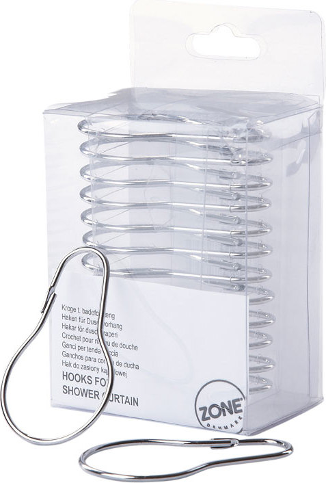 Zawieszki do zasłony prysznicowej Zone 12 szt.