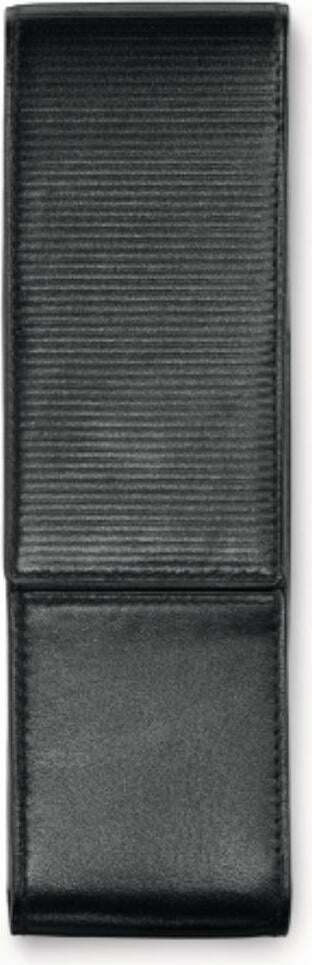 Etui na pióro lub długopis Lamy prążkowane czarne z 2 przegródkami