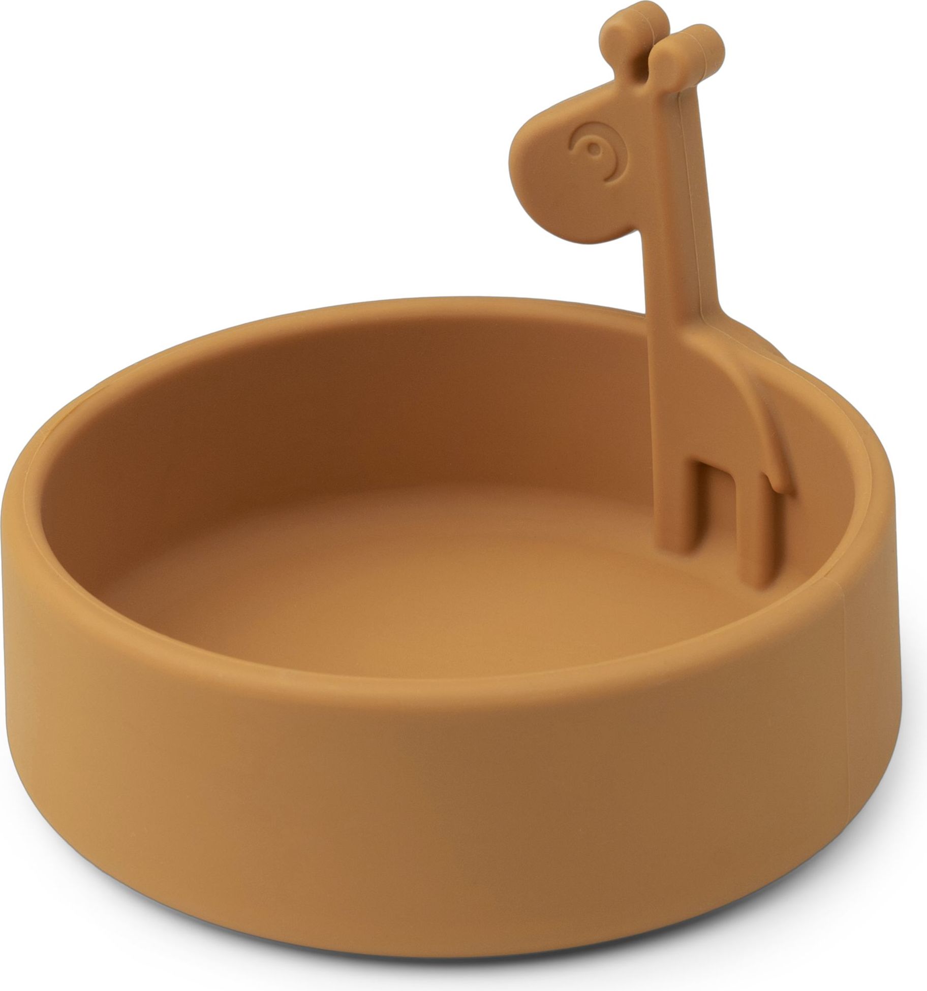 Miseczka Peekaboo musztardowa silikonowa