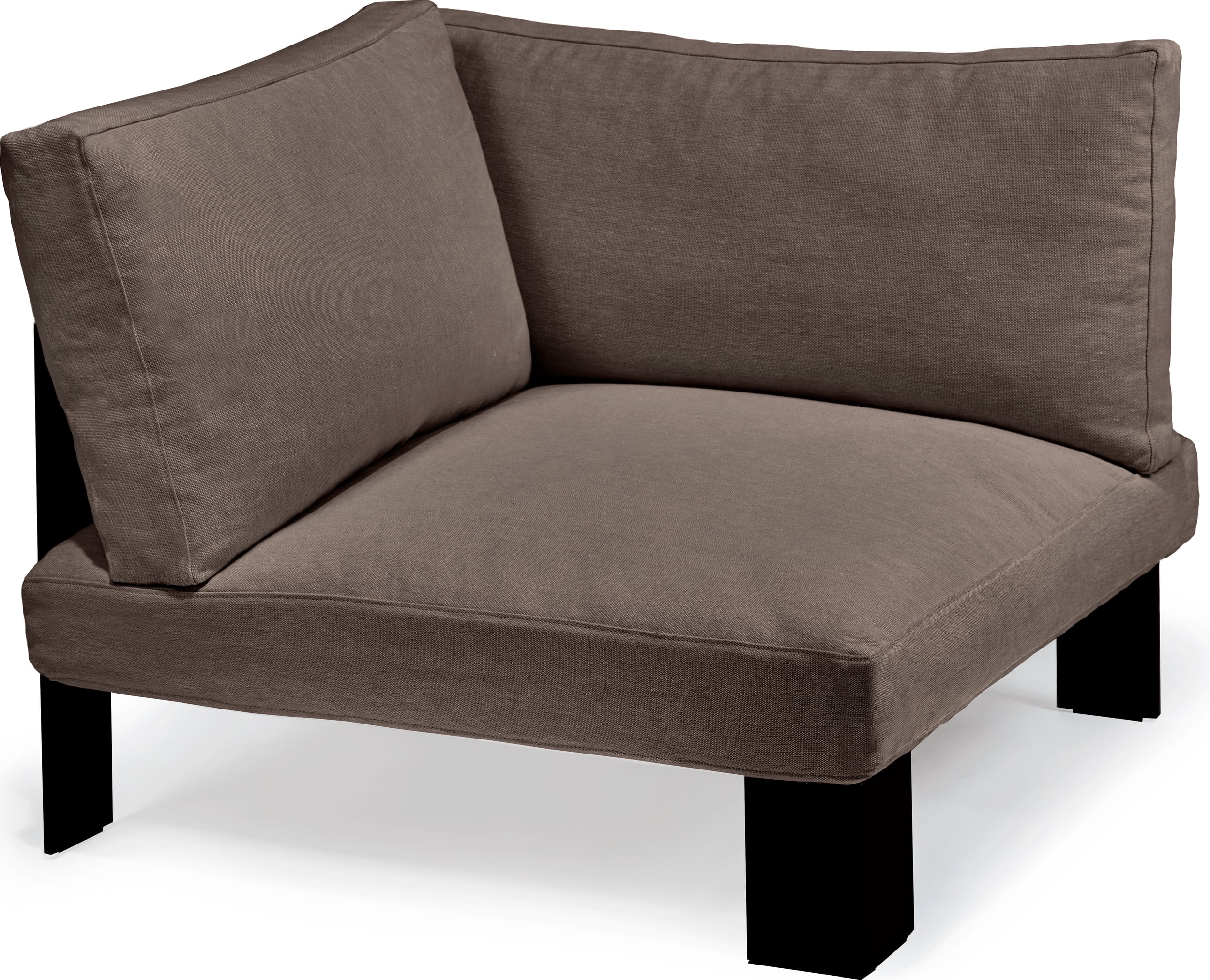 Narożnik sofy modułowej Serax 91 cm brązowy