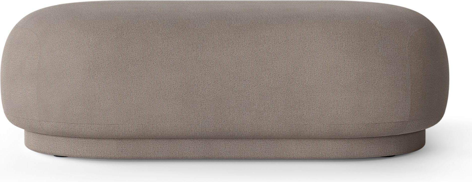 Puf Rico Brushed podłużny ciepłoszary