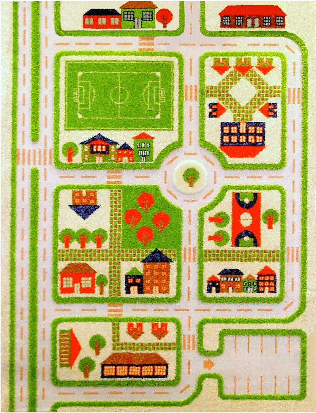 Dywan IVI miasto zabaw 160 x 230 cm zielony