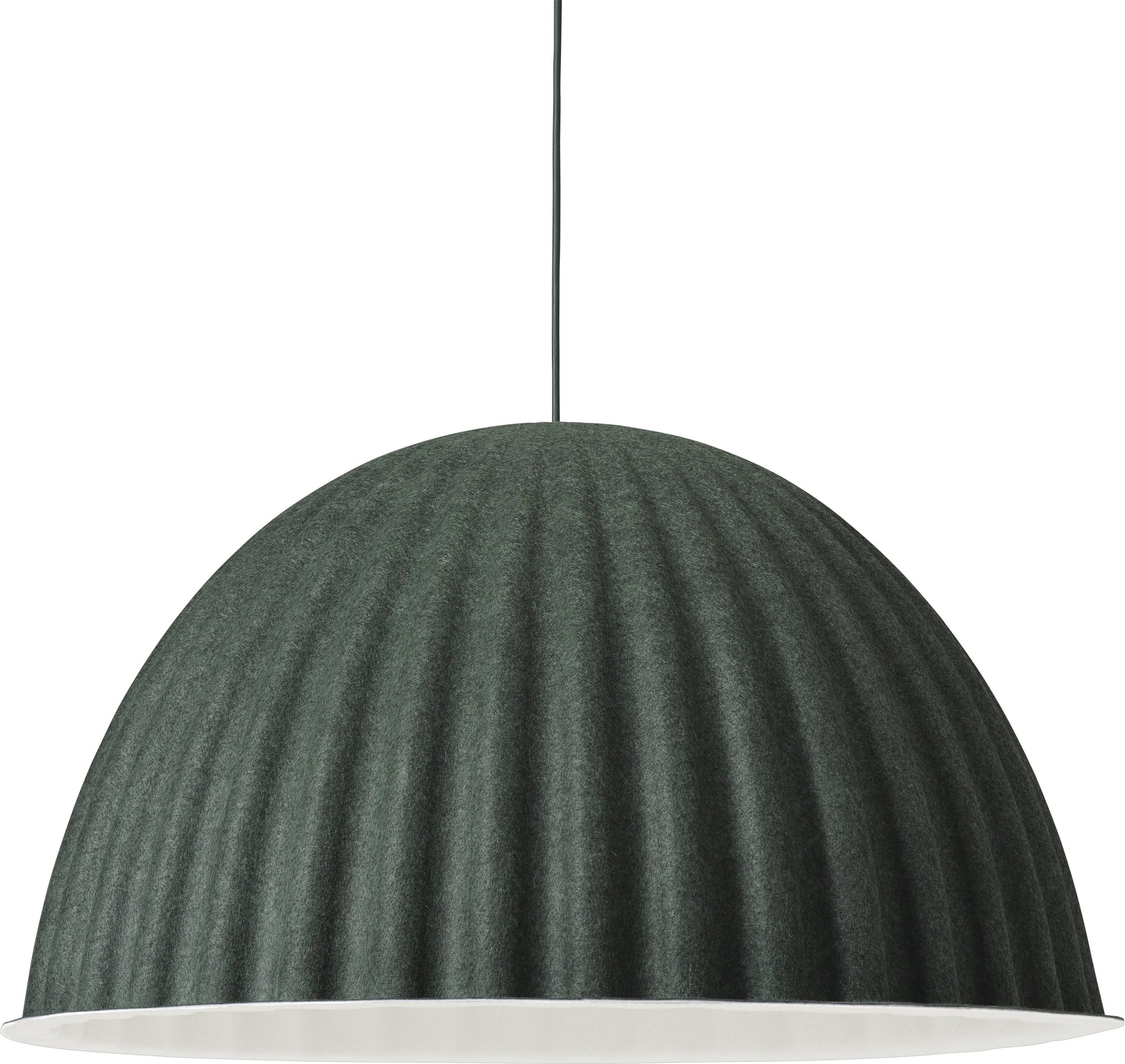 Lampa wisząca Under The Bell 82 cm ciemnozielona