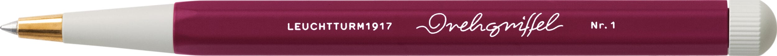 Długopis kulkowy z niebieskim tuszem Drehgriffel Nr. 1 bordowy