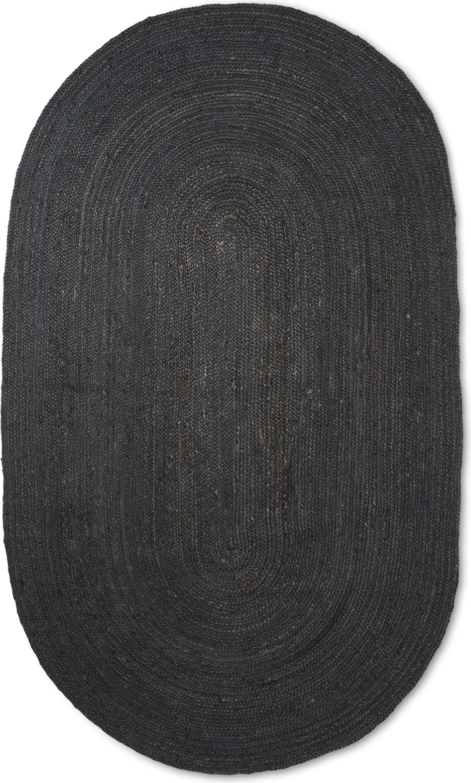 Dywan Eternal owalny 340 cm czarny jutowy
