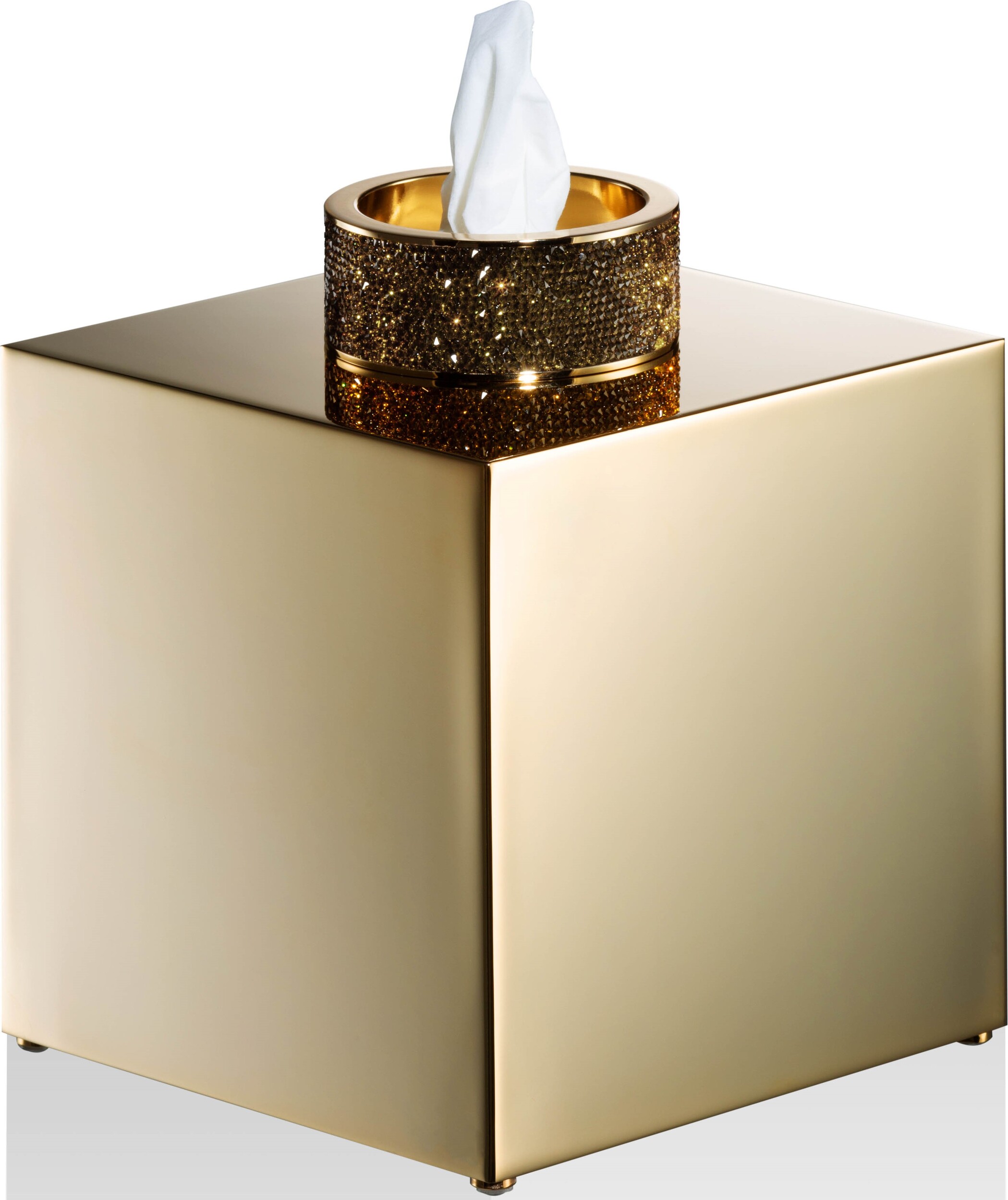 Pojemnik na chusteczki Rocks złoty