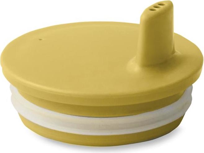 Ustnik Design Letters musztardowy do kubków melaminowych A-Z