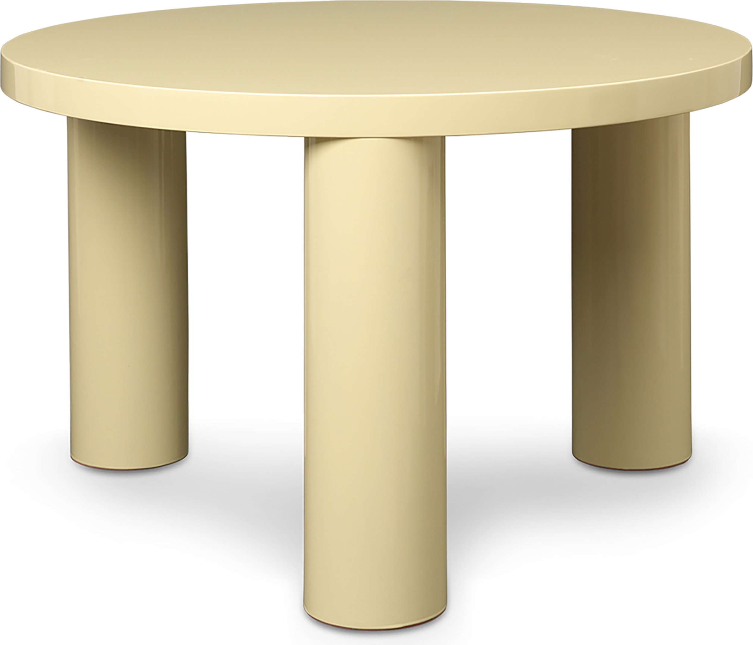 Stolik kawowy Post żółty