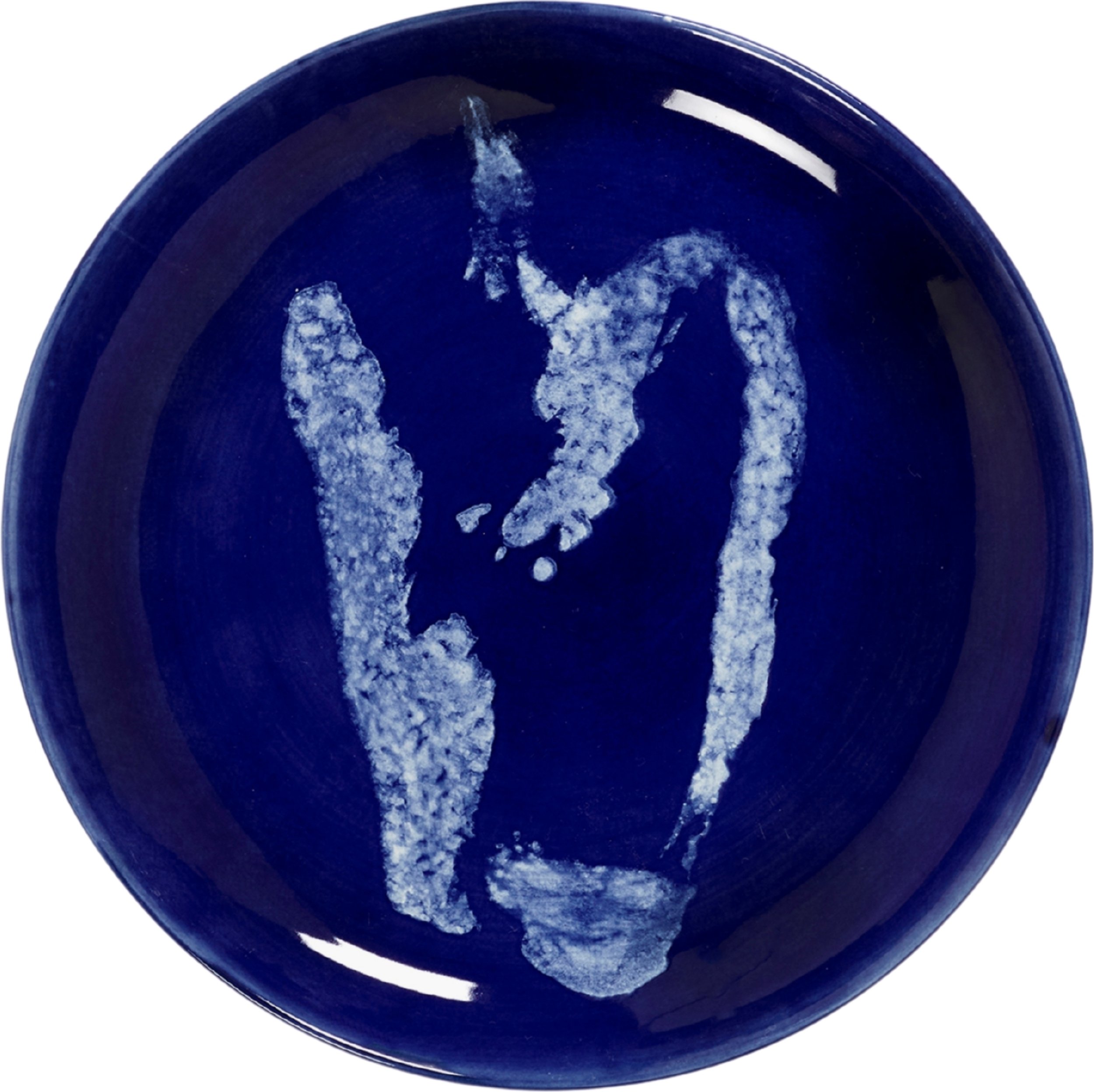 Talerz śniadaniowy Feast Pepper 19 cm ciemnoniebiesko-biały