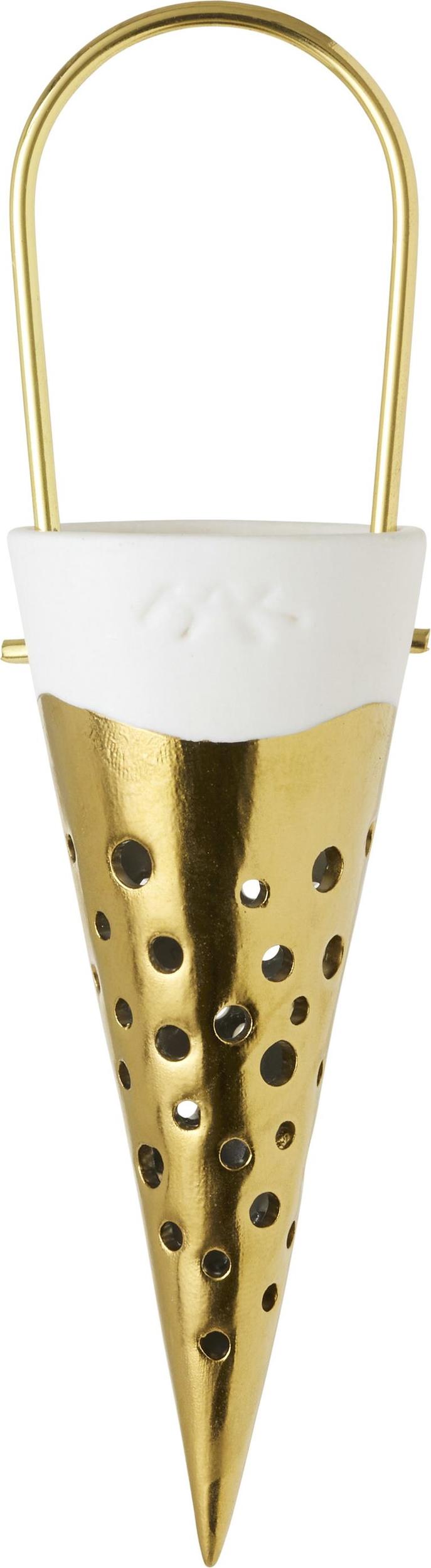 Dekoracja świąteczna Nobili 15,5 cm złota