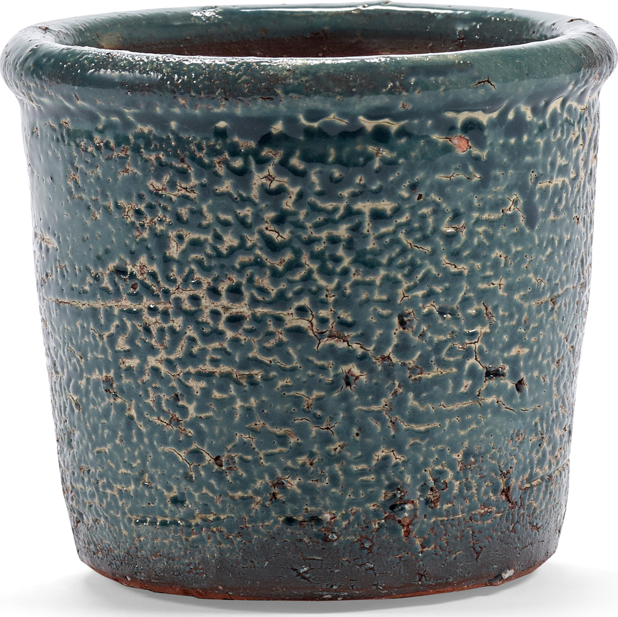 Doniczka Glazed Shades 11 cm niebieska