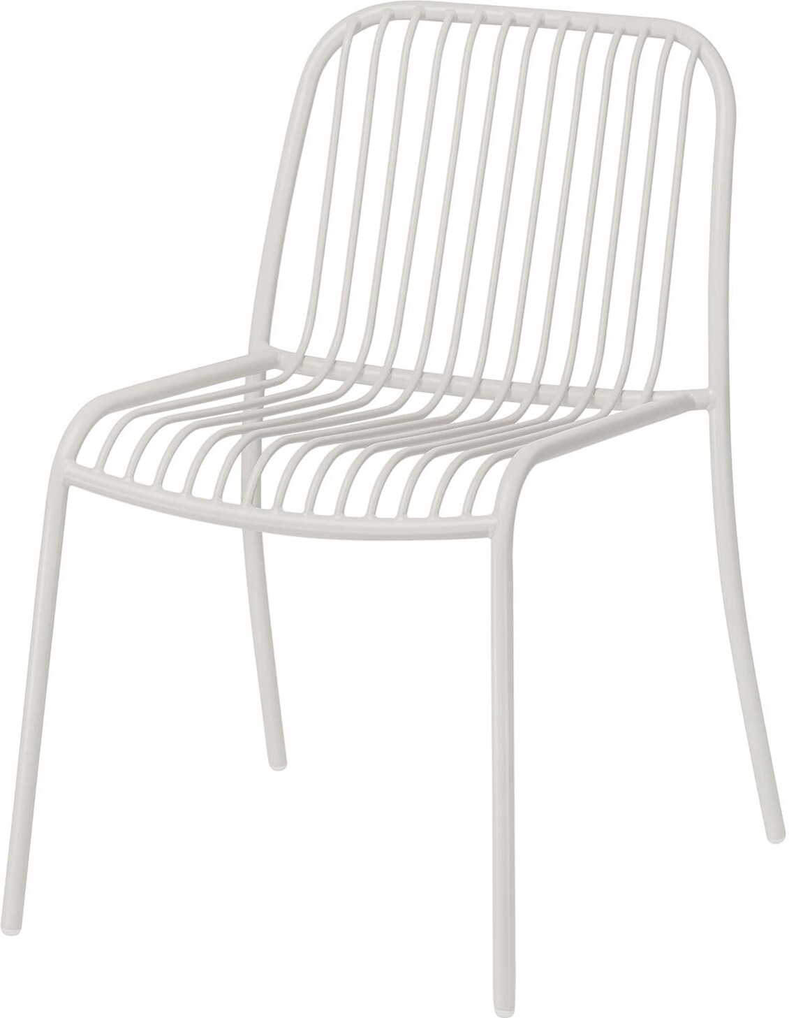 Krzesło ogrodowe Yua Wire jasnoszare