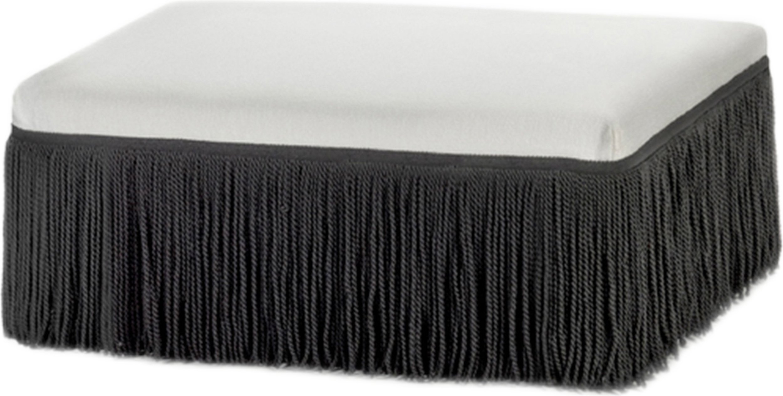 Puf Frin 93 cm biało-czarny