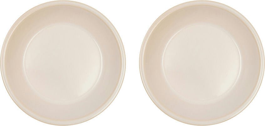 Talerze głębokie Yuka 19 cm złamana biel 2 szt.