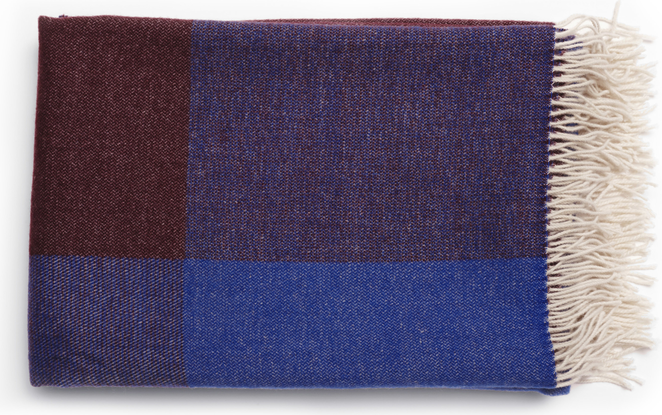 Pled Blend Throw niebiesko-biały