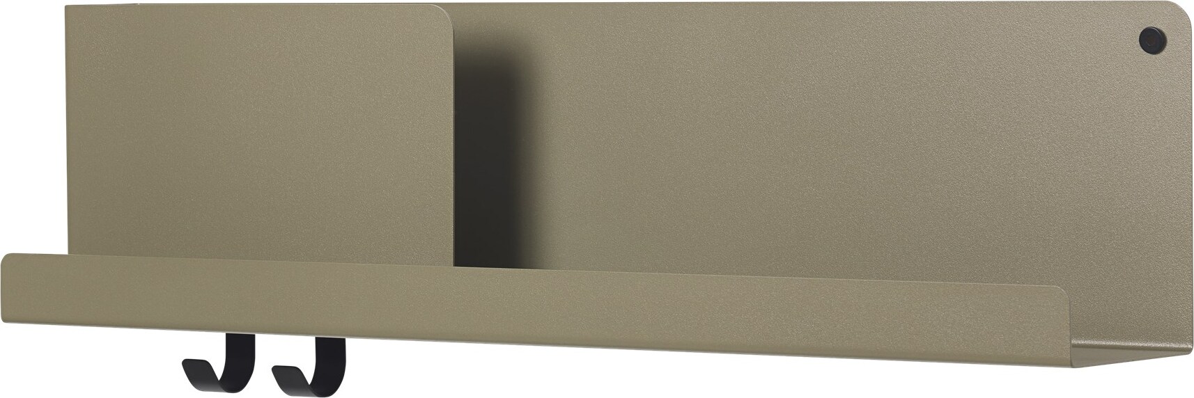 Półka ścienna Folded 63 x 16,5 cm oliwkowa