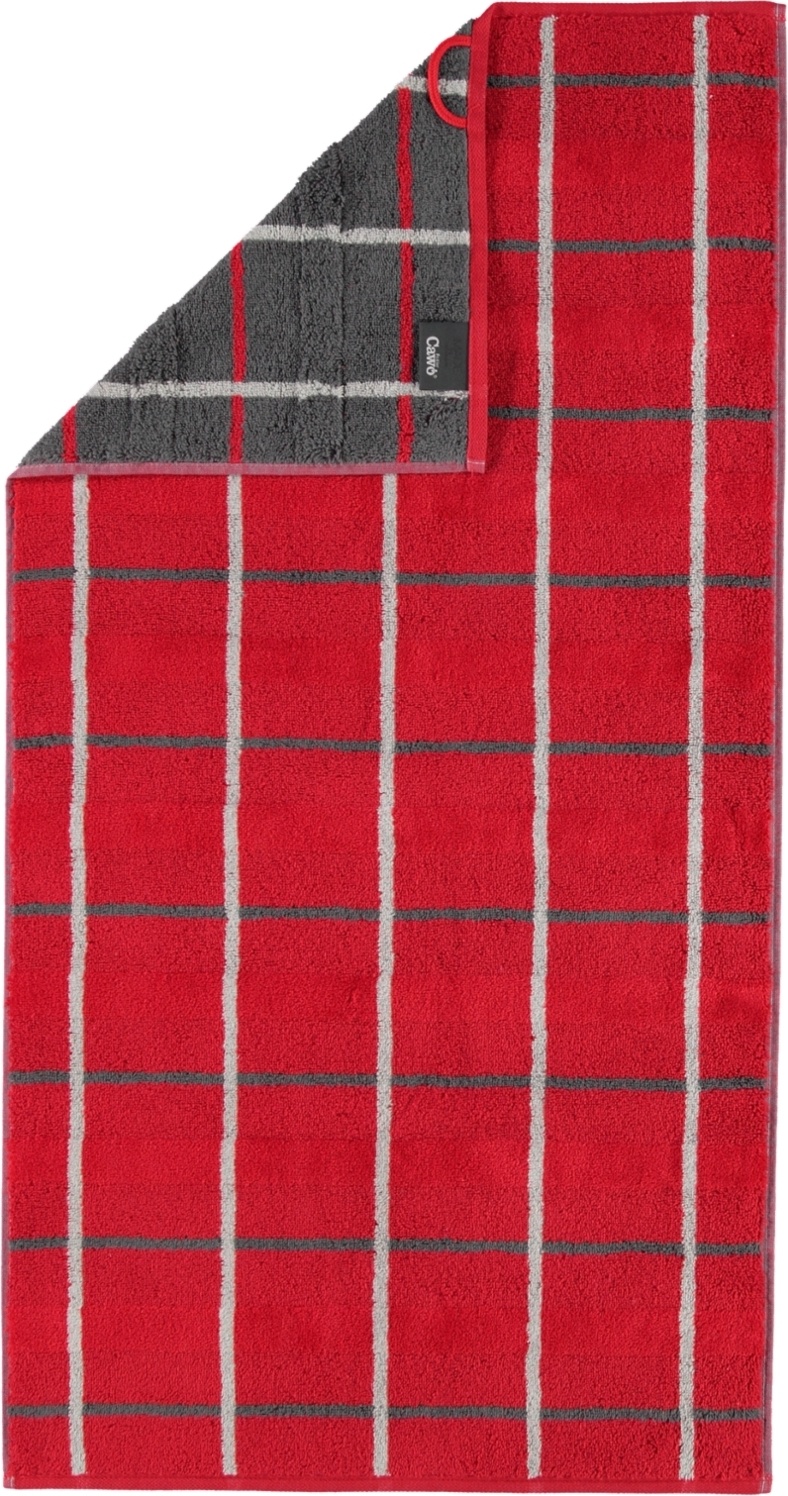 Ręcznik Square w romby 50 x 100 cm czerwony