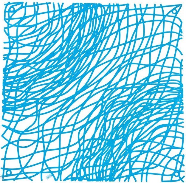 Panel dekoracyjny Silk intensywnie niebieski