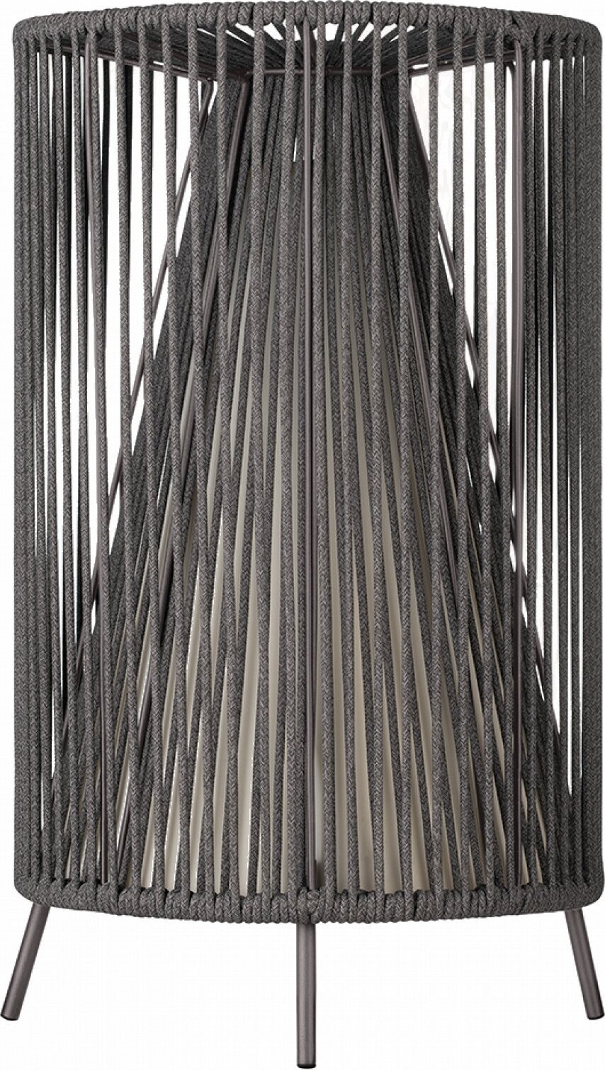 Lampa stojąca bezprzewodowa Rope szara