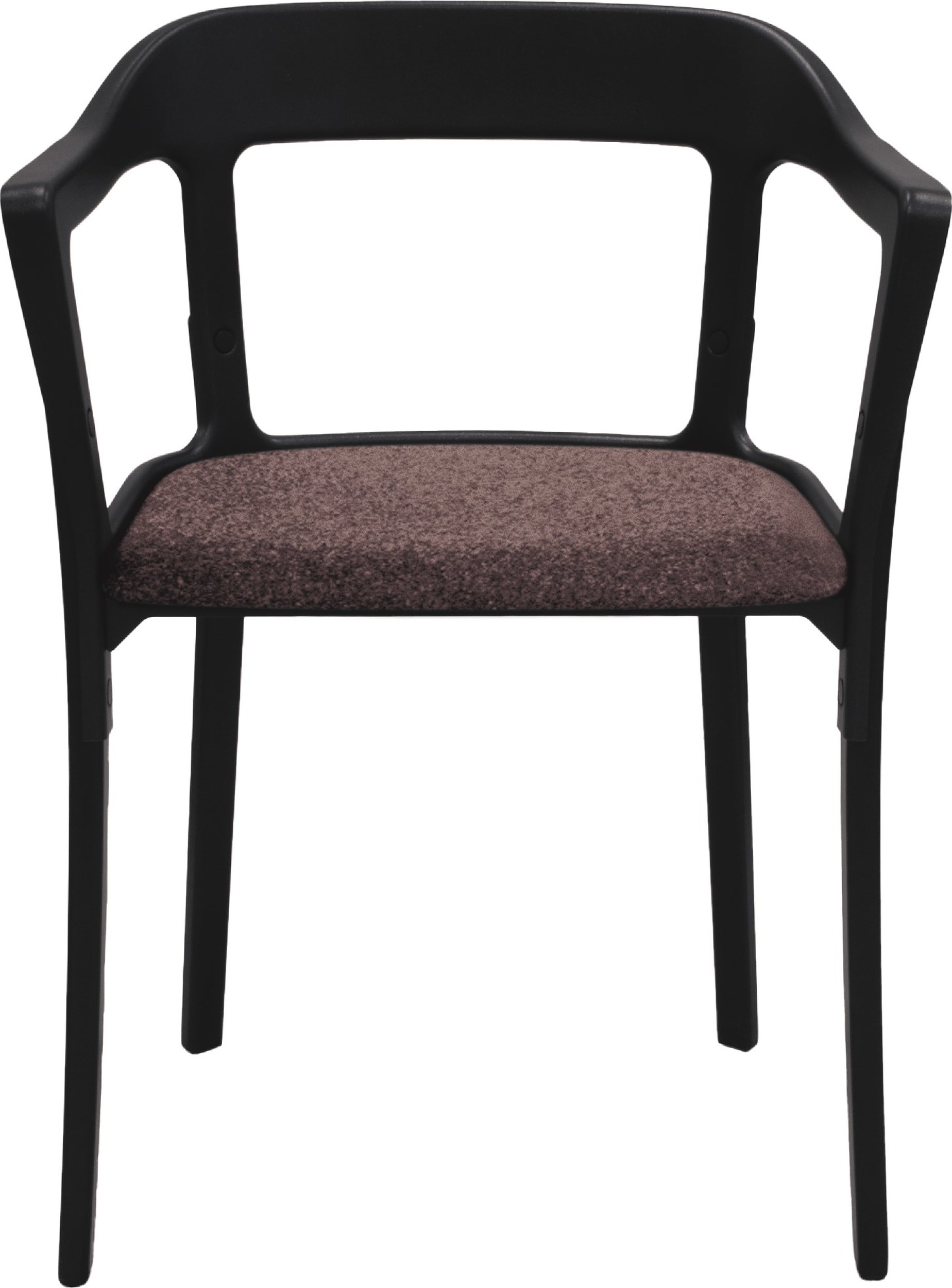 Krzesło Steelwood tapicerowane czarno-brązowe