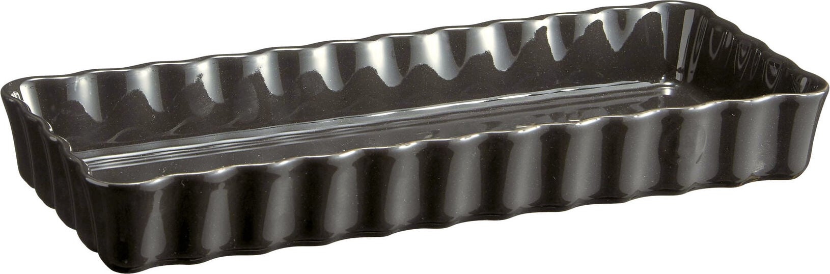 Forma do tarty ceramiczna Emile Henry 15 x 36 cm czarna