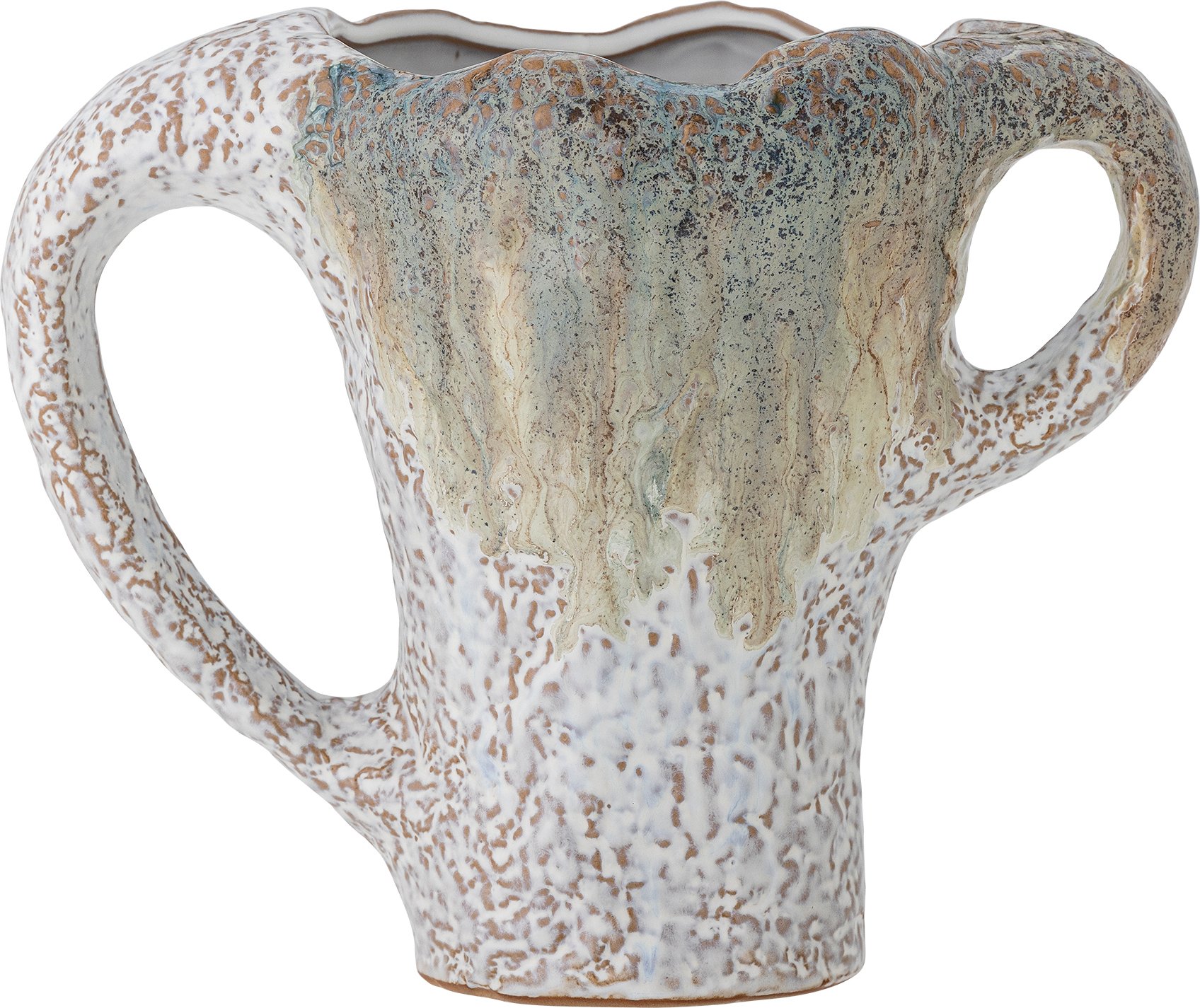 Wazon dekoracyjny Ledger 21 cm szaro-zielony