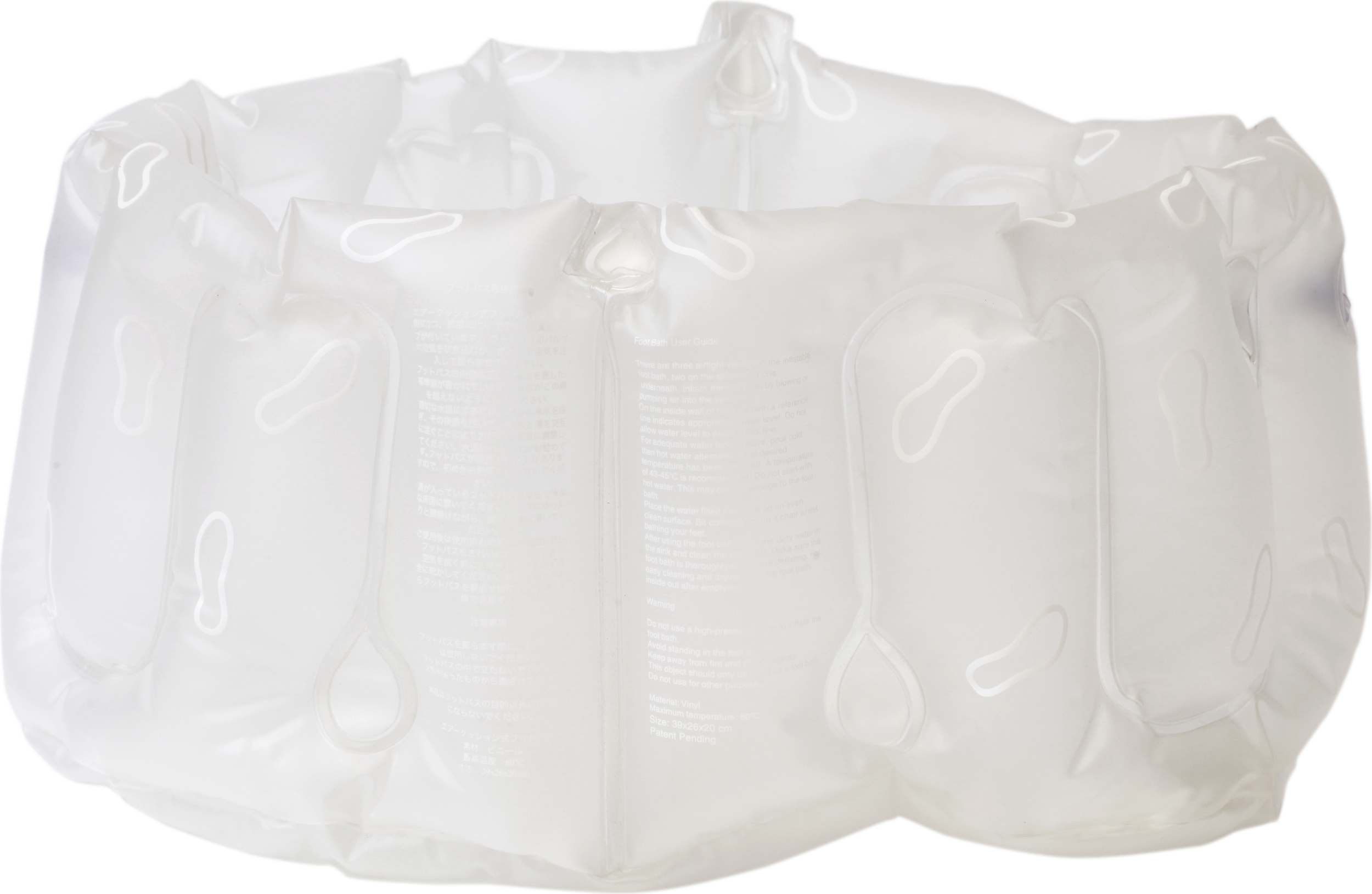 Miska dmuchana do pedicure biała