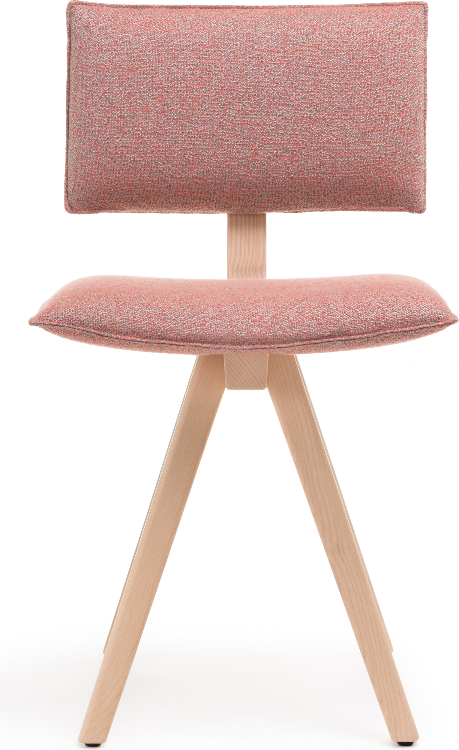 Krzesło Trave Rubelli Fabthirty 47 różowy melanż nogi jesion