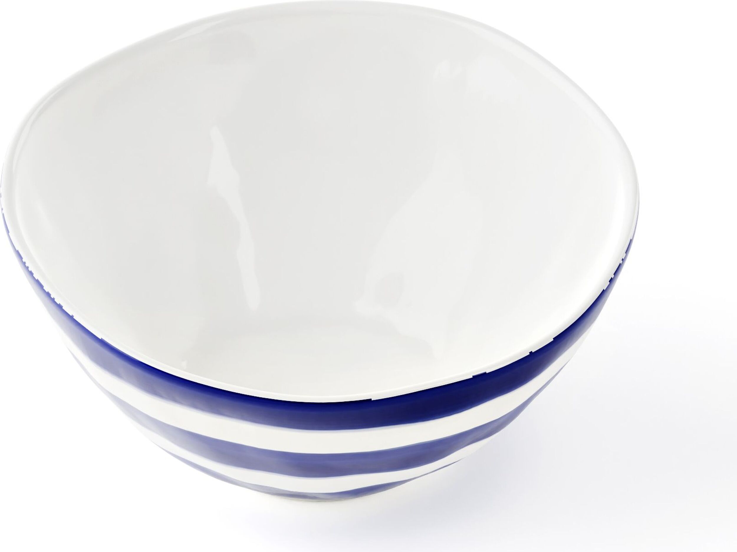 Miseczka Riviera w paski 12,5 cm biało-granatowa