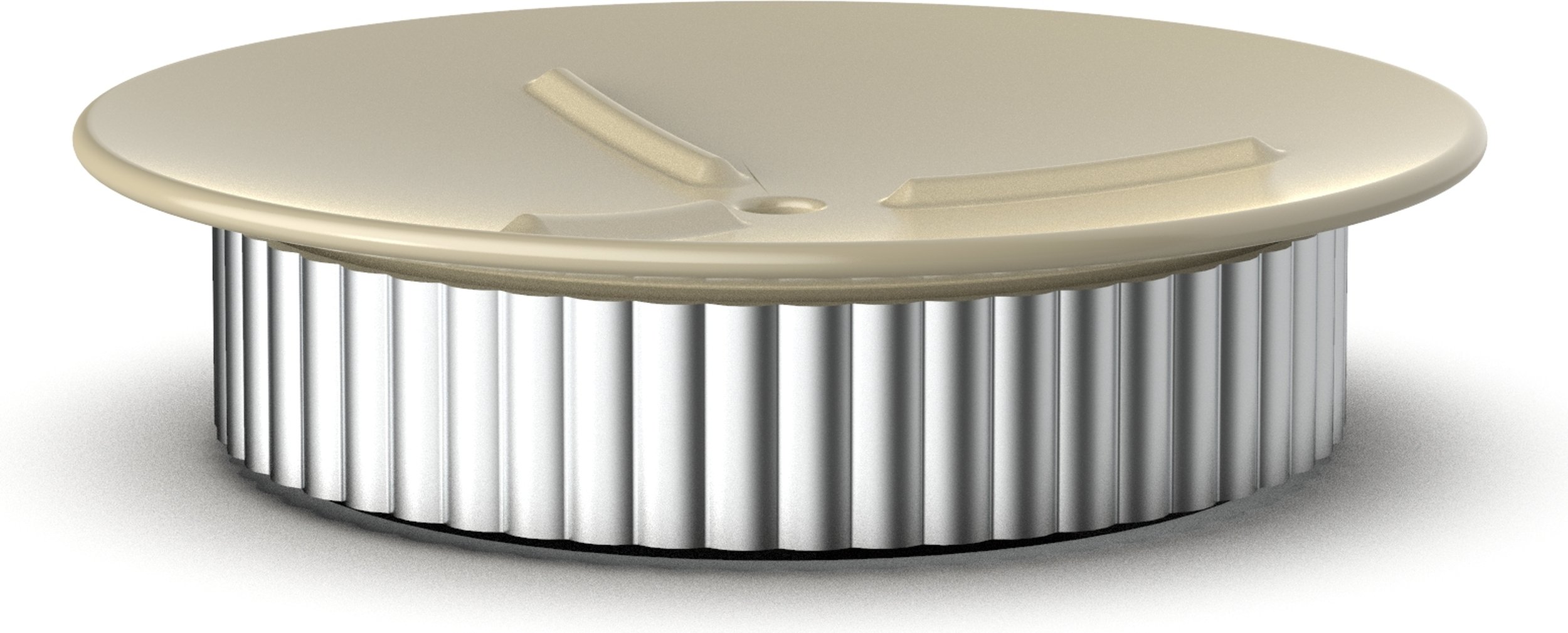 Mydelniczka Of Line 12,5 cm piaskowa ze srebrną podstawą