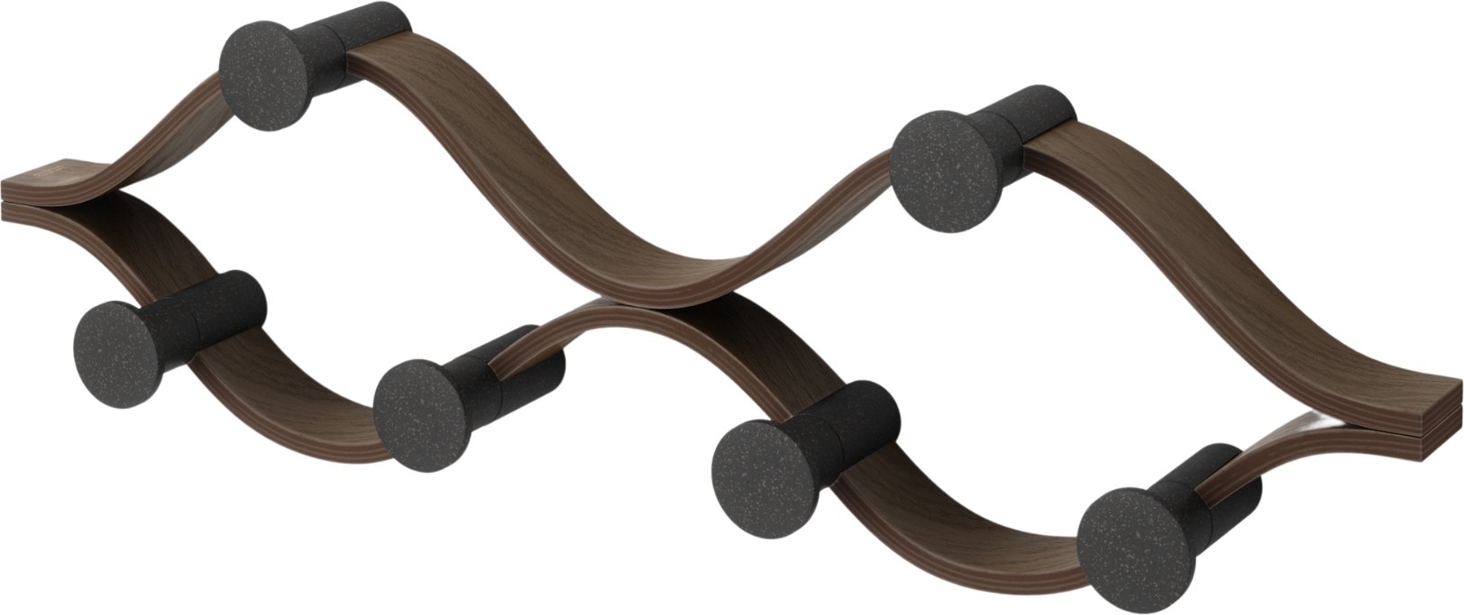 Wieszak ścienny Montage orzech