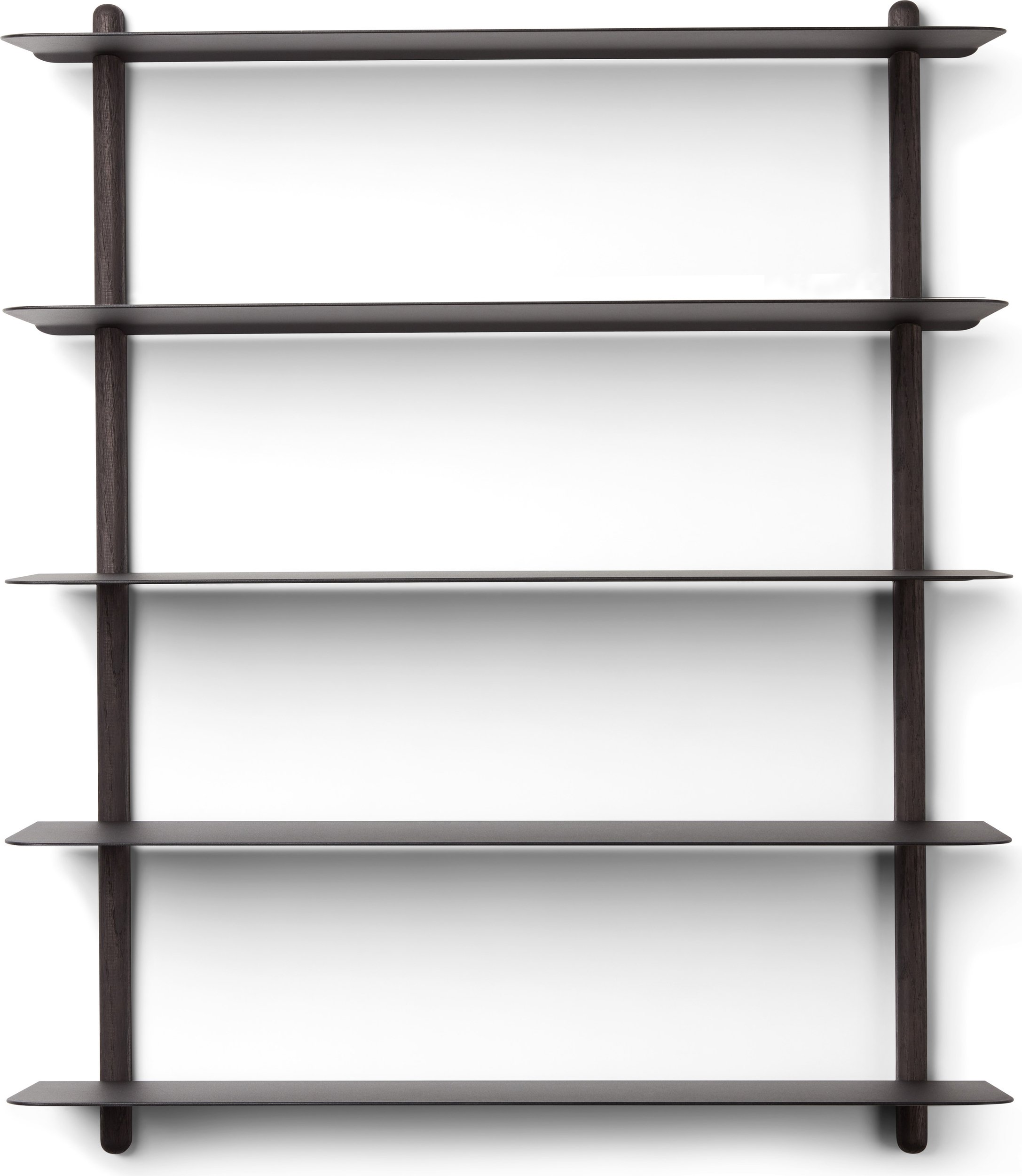 Półka ścienna Nivo E 76 cm czarny jesion