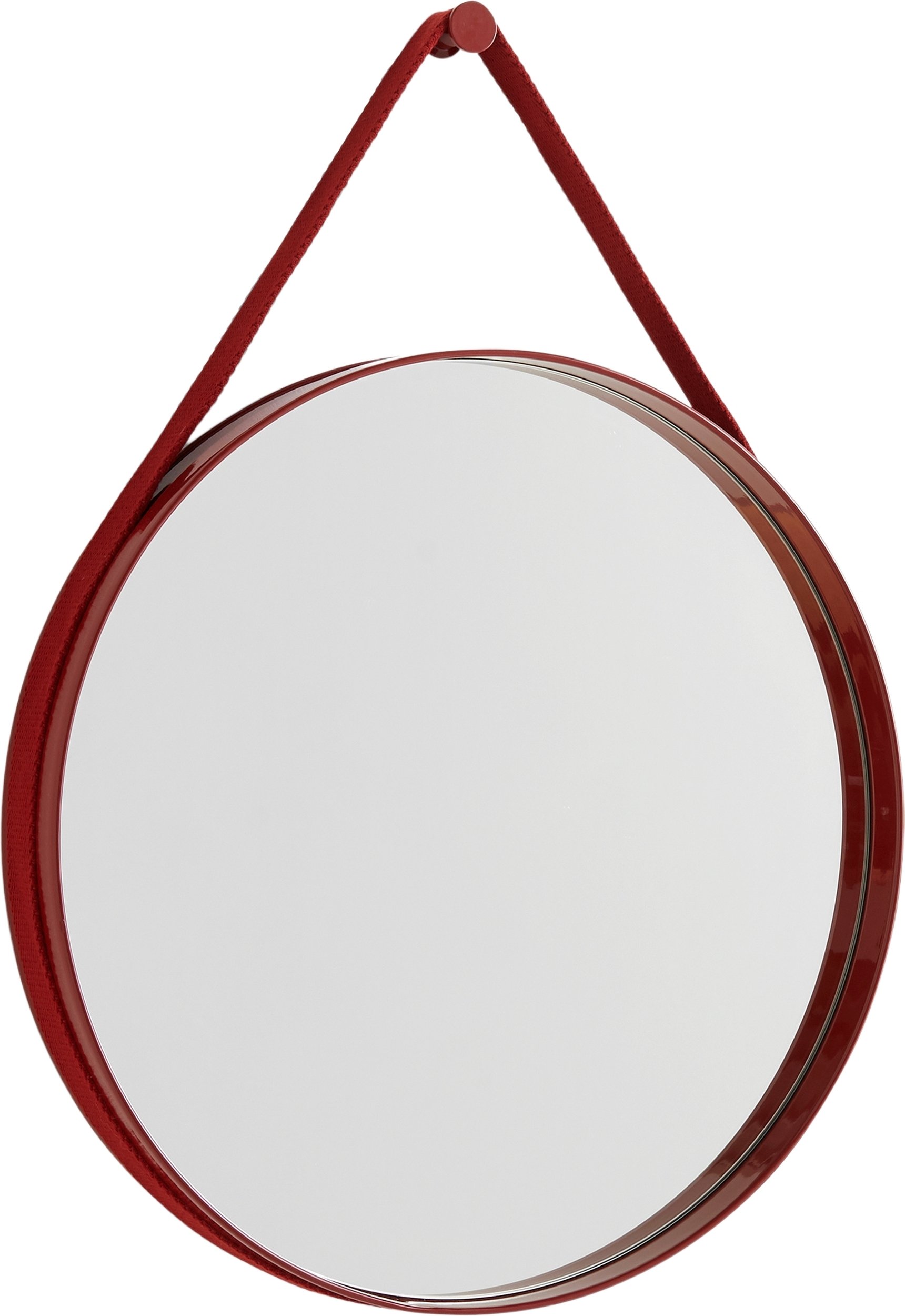 Lustro ścienne Strap 50 cm czerwone