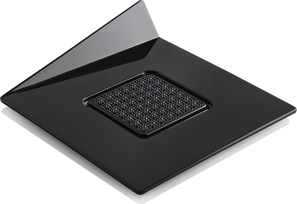 Tacki pod ciasto Silikomart kwadratowe 8,3 cm czarne 100 szt.